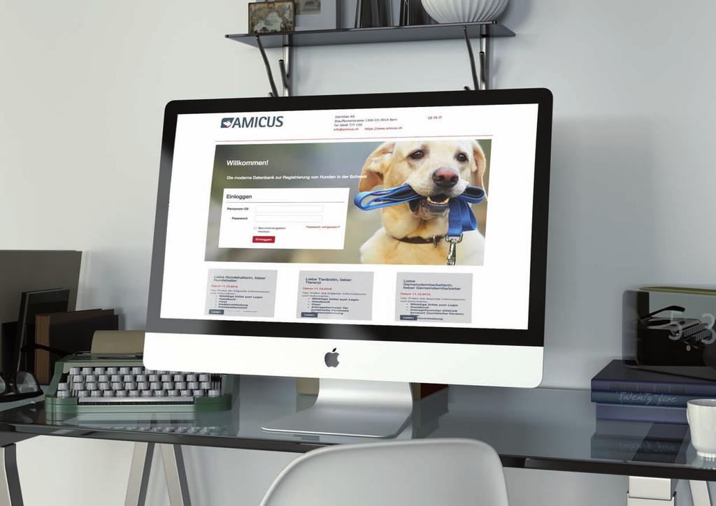 Hundedatenbank AMICUS Hunde müssen in einer Datenbank registriert sein. Die zentrale Hundedatenbank der Kantone heisst AMICUS. Sie enthält Daten zu den Hunden und Hundehaltenden aus der Schweiz.