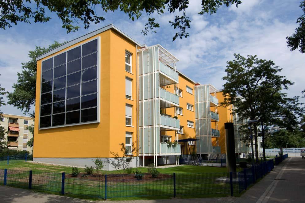 Verbesserung des energetischen Standards Wohnflächenerweiterung durch vorgestellte