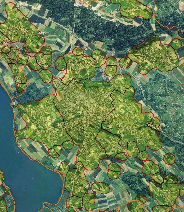 Struktur und Charakterisierung von grösseren Siedlungen Bei grösseren Siedlungen macht eine Gliederung in Teilgebiete (Quartiere) häufig Sinn, weil es zwischen den Quartieren markante Unterschiede