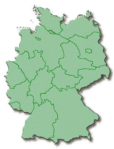 Testregionen Schleswig- Holstein Baden-Württemberg Bayern Niedersachen Nordrhein-Westfalen Rheinland-Pfalz Sachsen