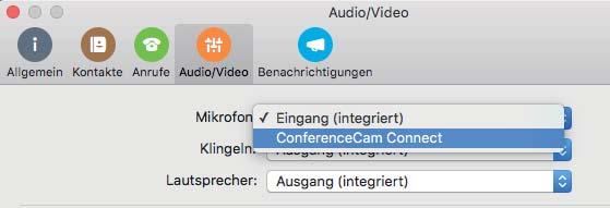 Conferencecam Connect mit dem
