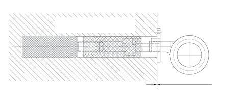 Stahlkonstruktion Freitragender Überstand KEY - BRICK Kunstharzgebunden in Mauerwerk KEY - EXTSOC 4mm 36mm 80mm max.