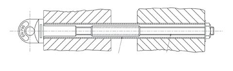 76 mm-aufnahmehülsen dürfen NUR in DICHTEM Beton montiert werden. B Für den Einbau A der gerändelten M12-Einsätze sind B Kunstharzkapseln mit 16 mm Durchmesser zu C verwenden.