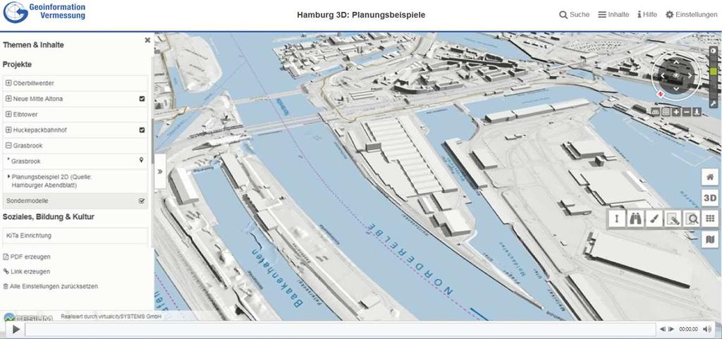 Digitale Stadtplanung 3D:
