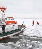 Friert es längere Zeit, kann das Eis so dicht und dick werden, dass es eine ernsthafte Gefahr für die Schifffahrt darstellt. Warum aber gefriert das Meer überhaupt?