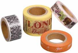 Rollen, box 3Stück 100% Baumwolle Washi-Tapes DER Trend aus Japan Washi-Tapes sind bedruckte Klebebänder aus japanischem