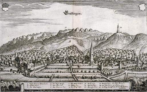Mai 1531 (Pfingstdienstag) um 6 Uhr morgens in - Weidenstetten (für Ettlenschieß) - Geislingen (für Reutti und Urspring).