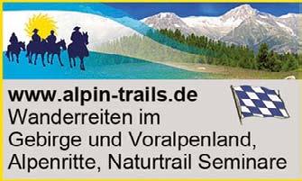 Wanderreiten - Anzeige - www.alpin-trails.