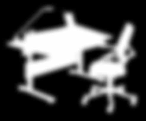 44 cm 518-219,- Gegen Mehrpreis: Schubkastenauszug sowie weiteres Zubehör Schreibtisch Jaro (03450105-01), Kunststoff kreideweiß, feststehendes Plattenelement für Rechtshänder, Schreibplatte