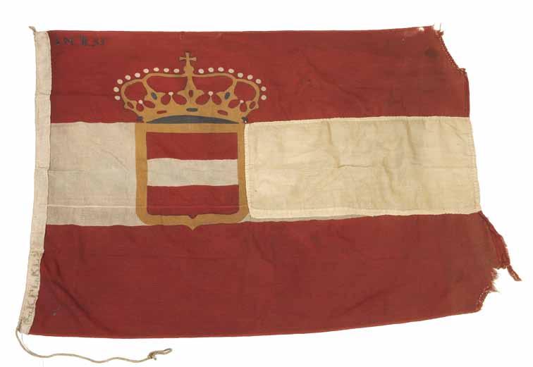 Seemacht Österreich die K.u.k. Kriegsmarine 1855-1918 374 Bug-Bootsflagge von S. M.