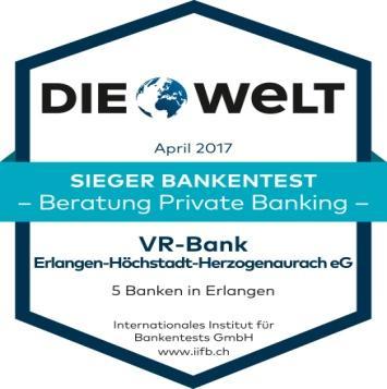 Zahlen, Daten, Fakten der VR-Bank EHH eg Bilanzsumme 1,5 Mrd. Betreutes Kundenanlagevolumen 2.