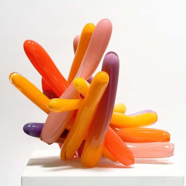 Colours Sculpture Blown glass, kiln-fired 38 x