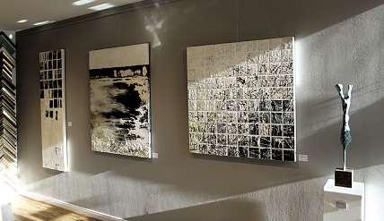 Alstertal Walddörfer erleben Ausstellungsimpression mit Werken von Gunda Jastorff. Gunda Jastorff Fenster. Gunda Jastorff Seaside.