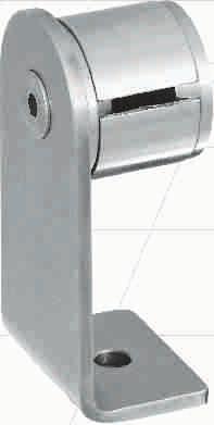 Winkelanschluss für Türgriffe Oberfläche: gebürstet Abstand Tür / Griff: 50 mm Rohrlänge: