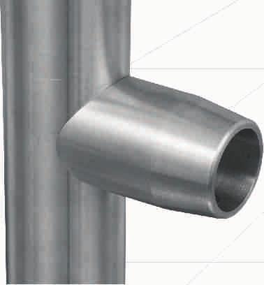Anschlusshülsen Oberfläche: gebürstet Rohr Außendurchin mm d messer 321510