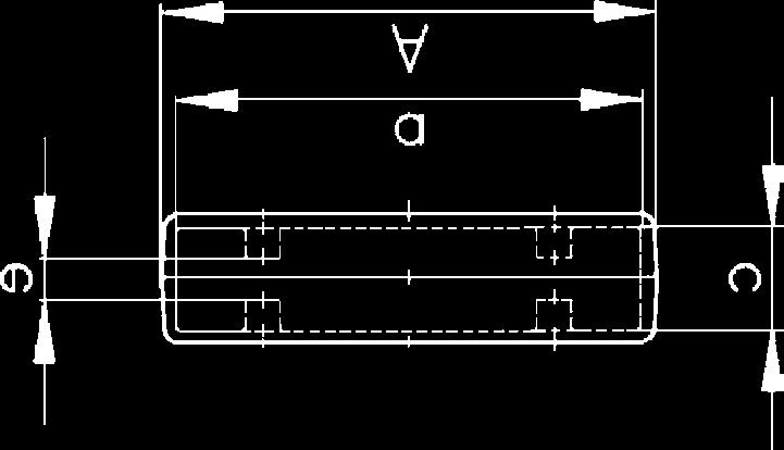 Befestigungstürme in Ober- und Unterteil für horizontalen Leiterplatteneinbau.