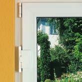 Automatik-Scharnierseiten-Sicherung FAS97 Für nach innen öffnende Fenster und Fenstertüren auf der Scharnierseite Betätigung nur vor dem Kippen des Fensters