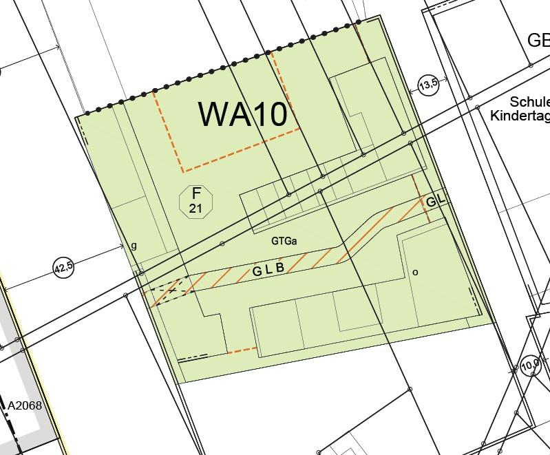WA 10 Genossenschaft Grundstück GF gesamt Wohneinheiten 11.127 m² 14.200 m² => ca.