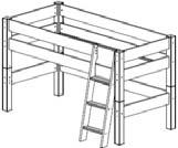 37,- 1240-Buche Außenmaß (B/H/T): 210 x 59 x 101 cm Buche Bio-geölt 260,- 1101-Buche Buche Bio-geölt 55,- 1070-10 Halbhochbett, Lf.: 90 x 200 cm, inkl.