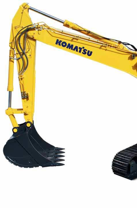 Auf einen Blick Die Hydraulikbagger der Serie 8 von Komatsu seten weltweit neue Maßstäbe in der Baumaschinenindustrie.