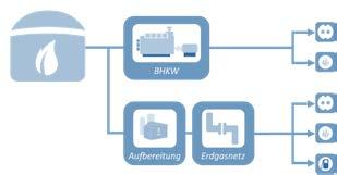 aktuelle Biogasnutzung deutschlandweit die Aufbereitung zu Biomethan und anschließende Einspeisung in das Erdgasnetz.