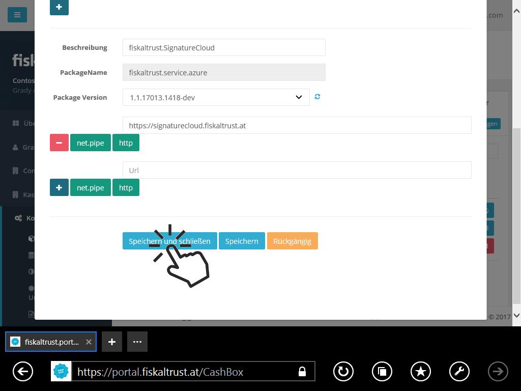 Konfiguration receiptrequestmode Die Änderungen der Konfiguration müssen abschließend noch gespeichert werden. 3.) Klicken Sie auf Speichern und schließen. 4.) Klicken Sie auf Rebuild configuration.