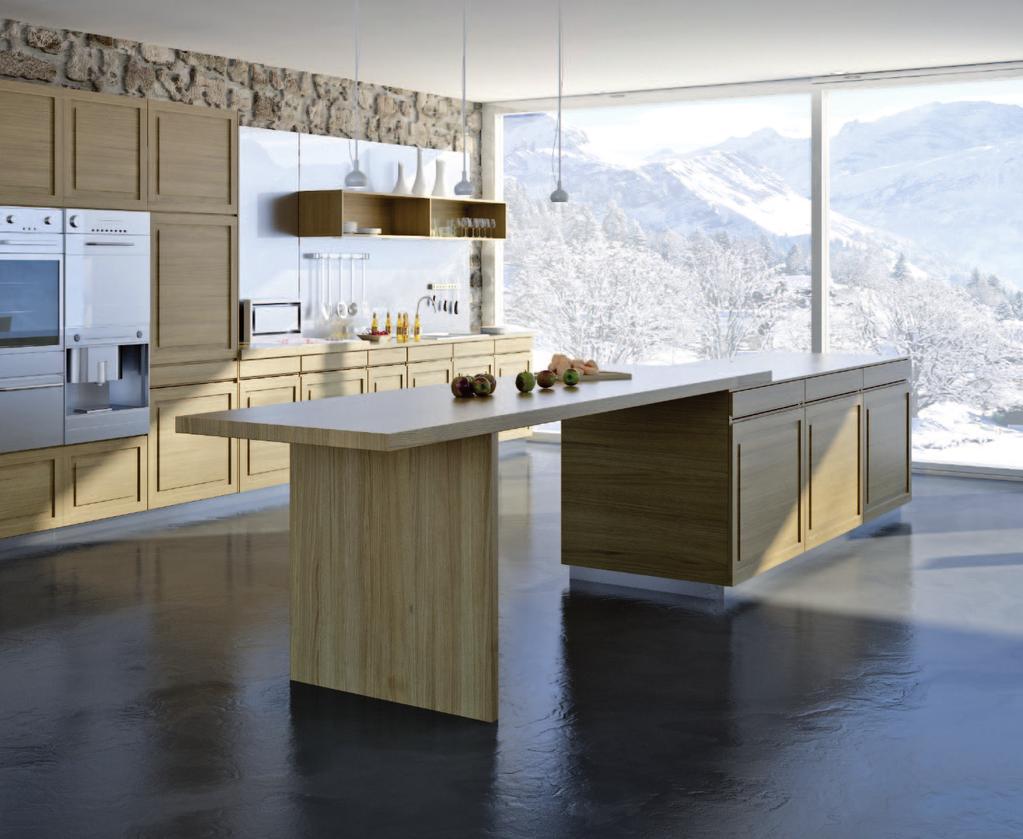 Savoie Architektonische Formsprache Das Massivholzprogramm wird mit der Front Savoie um eine absolutes Trendmodell reicher.