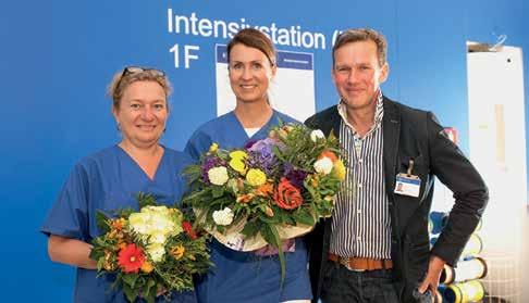 Ganz begeistert vom Engagement ihrer Kollegin Karin Bungenstock ist Maren Loecke aus der Poliklinik für