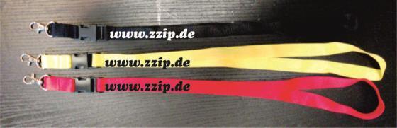 Schlüsselband mit Flexaufdruck www.zzip.de Art.-Nr.