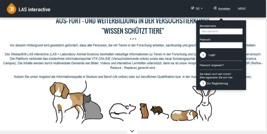 Kenntnis- und Fähigkeiten-Nachweis für Mitarbeiter in Tierversuchen an der Universität Tübingen (mit LAS CAMPUS bzw VTK online) Anmeldung zum Kurs: Beim Sekretariat des Tierschutzbeauftragten
