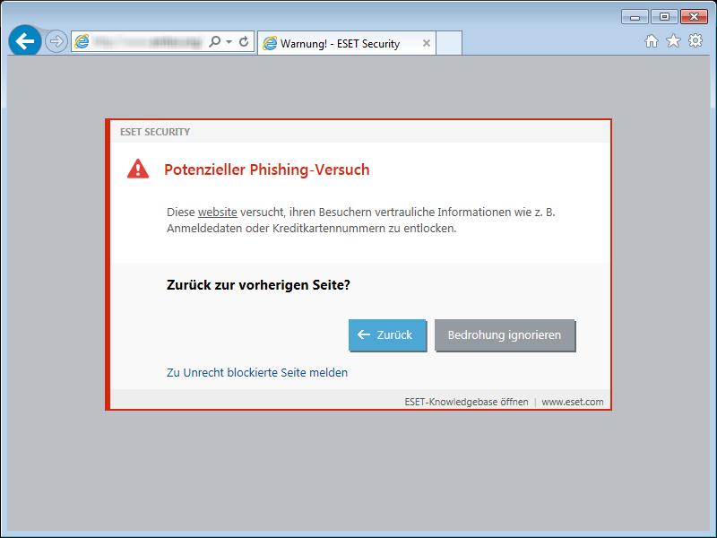 4.2.4 Phishing-Schutz Der Begriff Phishing bezeichnet eine kriminelle Vorgehensweise, die sich Techniken des Social Engineering (Manipulation von Benutzern zur Erlangung vertraulicher Informationen)