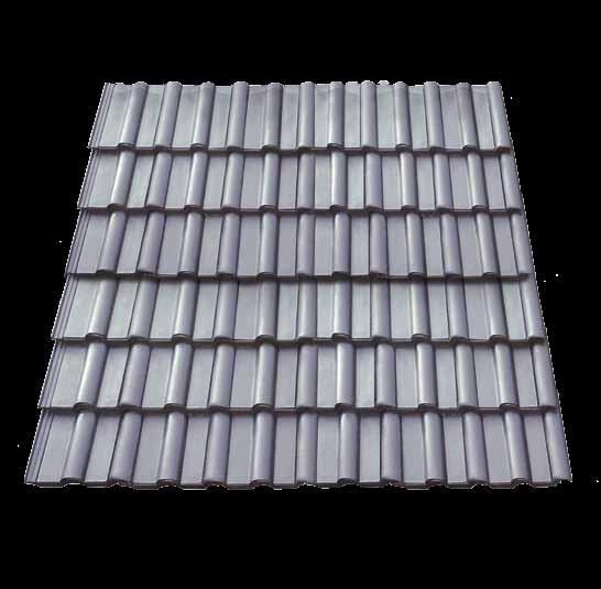 Die Solar-Dachpfannen-Kollektoren werden derzeit in den Farben Schwarz, Granit, Braun und Rot produziert.