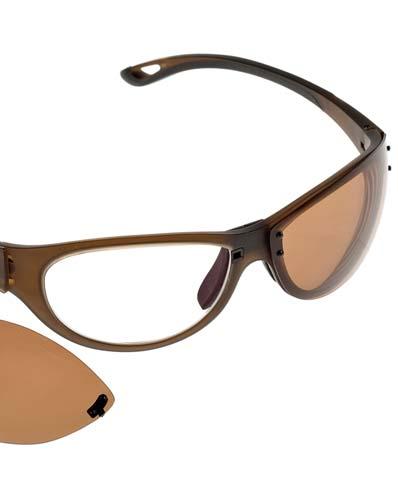 com/eyewear Die Elegante Eine Empfehlung für Radler ist die wohl durchdachte und komfortable ProAct 4 von Rodenstock. Die korrigierten Gläser sind ungetönt.
