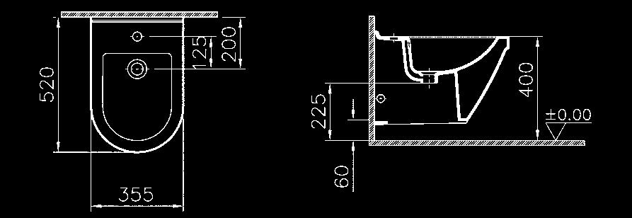 Möbelwaschtisch 800 mm mit Überlauf, mit Hahnloch kombinierbar mit passendem Universal-Waschtischunterschrank aus dem Prospekt Möbel & Mehr Topweiß Topweiß 800 x 465 mm 020890001