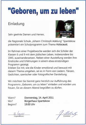 Anklam-Land 24 Nr. 04/2011 Johann-Christoph-Adelung-Schule wenn man friedlich miteinander auskommt, hat Mobbing keine Chance!