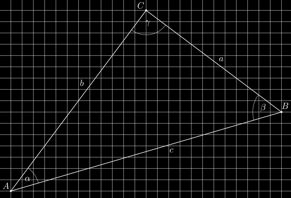 2. Pythagoras Die Quadrate, aus denen sich das folgende Raster zusammensetzt, haben Seitenlänge 1: 1) Berechne die Seitenlängen a, b und c mit dem Satz von Pythagoras.