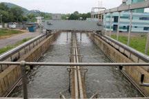 Verfahrenstechnischer Aufbau der Anlage Zulaufkanal vor Kläranlage: DN 2000 mit Stauraumkanal 1.