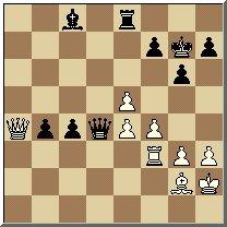 Sd5 Dxe6 [2...Dd8 3.e7+-] 3.Ld3+ Kg4 4.Le4 Dh6 [4...Dxe4 5.Sf6++-] 5.Sf4 Df6 [5...Dg7 6.Sd3 Dxd4 7.c6 Dxe4 8.Sf2++-; 5...Dh8 6.Sd3+-] 6.Sd3 Dxd4 7.c6 Dxe4 [7...a5 8.b5 Dxe4 9.Sf2++-] 8.