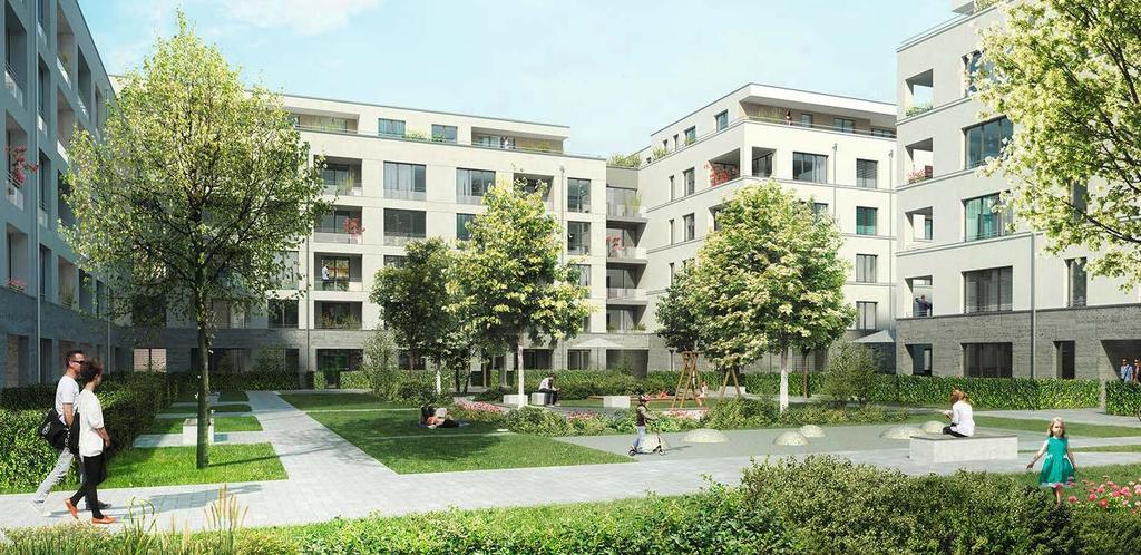 REFERENZEN Münchner Grund Immobilien Bauträger GmbH Funktionale Lebensräume: Das BERLIVING bietet im ersten Bauabschnitt Raum für insgesamt 70 Wohnungen.
