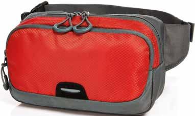 compartment; front zip pocket; rear-side comfortable padding; front reflector stripes;