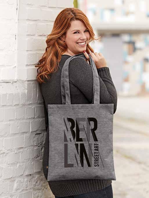36 LIFESTYLE 1814001 JERSEY tote bag Tragetasche new Material: Polyester Jersey Size (cm): W 38 x H 42 Packing (pcs): 100 stylish, practical carry bag made from fine jersey material which is pleasant