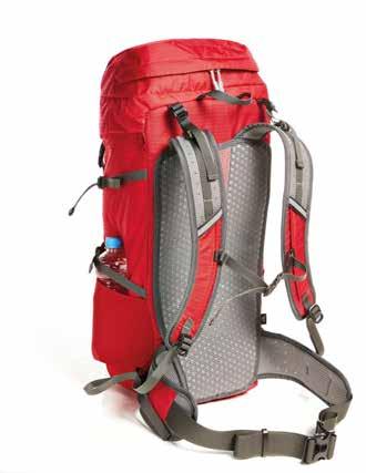 TRAVEL 51 1814014 MOUNTAIN trekking backpack Trekking Rucksack new Material: Nylon 210d ripstop Size (cm): W 29 x H 66 x D 21 Packing (pcs): 10 light, functional backpack with ergonomically shaped