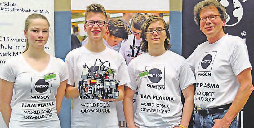 Bei den 1- bis 1-Jährigen (Senior) sicherte sich das Team Kaiserin-Friedrich- Robotic-Senior mit Bastian Franzen und Cornelius Gruss (Klasse n) den ersten Platz.
