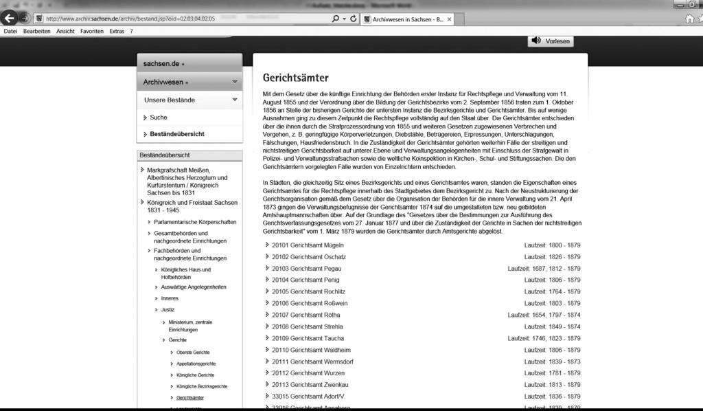 Recherche und Benutzung im Sächsischen Staatsarchiv Das vorgestellte Portal bietet ausschließlich Informationen zu Archivalien des Sächsischen Staatsarchivs.