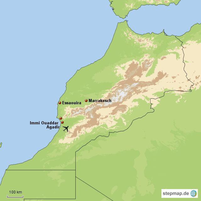 Marokko Wellness Pur Privatreise, 8 Tage, ab/bis Agadir (wahlweise auch Marrakesch möglich) 1.