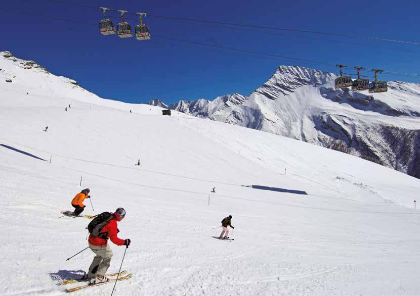 ANKOGEL BERGBAHNEN Großzügiges Anfänger Skigelände im Tal