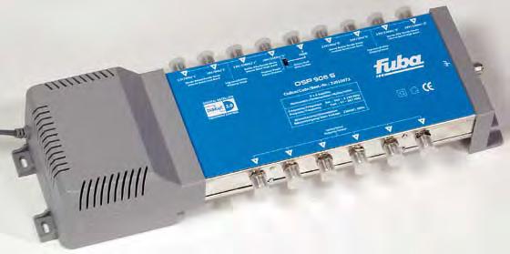 Multischalter OSP 904 S 4 Ausgänge OSP 906 S 6 Ausgänge OSP 908 S 8 Ausgänge OSP 912 S 12 Ausgänge OSP 916 S 16 Ausgänge Multischalter OSP-S-Serie, 9 Eingänge Zum Anschluss an zwei Quattro-LNBs Zur