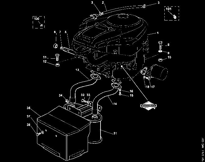 Illustration F Motor MT 785 S Engine MT 785