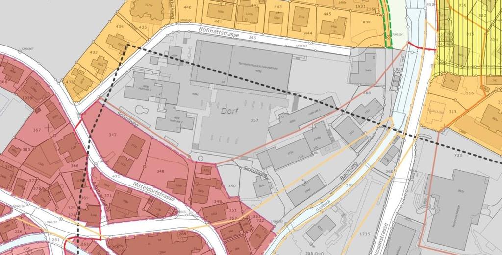 1 Bauordnung, Zonenplan Abbildung 4: Ausschnitt Zonenplan Gemeinde Oberägeri Gemäss Zonenplan befinden sich der Perimeter und