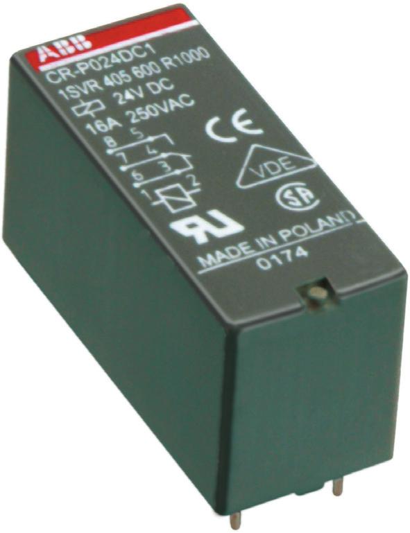 Datenblatt Steckbare Interface-Relais CR-P Leiterplattenrelais Steckbare Interface-Relais werden zur galvanischen Trennung, Verstärkung und Signalanpassung zwischen der elektronischen